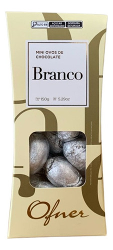 Mini Ovos De Chocolate Branco 150g - Ofner