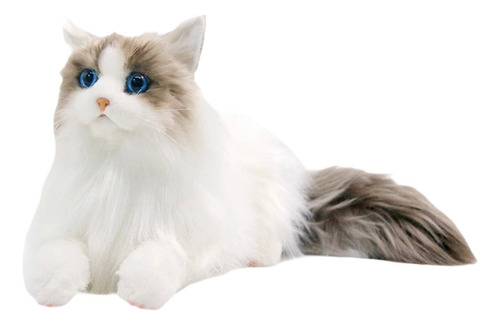 Muñeco De Peluche De Gato Realista, Animal Relleno, Gato