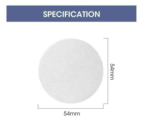 Papel De Filtro Espresso De 533 Mm Para Portafiltro De 54 Mm