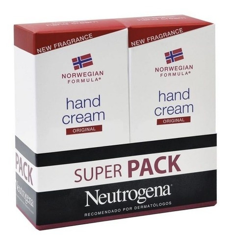  Crema hidratante para manos Neutrogena Fórmula Noruega Crema de Manos en tubo 56g - pack x 2 unidades 