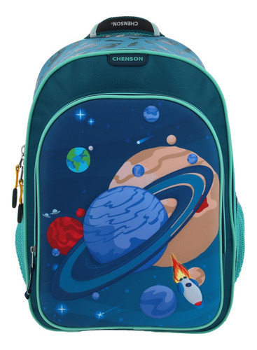 Mochila 3d Planetas Estampado Co66149 Primaria Chenson