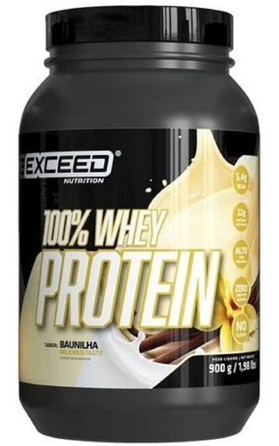 Proteína Exceed 100% Whey Protein 900g Advanced Nutrition Sabor Baunilha