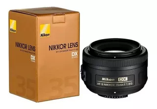 Lente Nikon 35mm Fijo Af-s Dx F/1.8 Nikkor Lens Nuevo Oferta