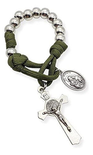 Nazareth Store Oliva Militar Una Década Rosario Paracord Cue