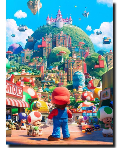 Poster Videojuegos Super Mario Bros Película 2023 50x70cm