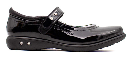 Zapato Escolar Chabelo Niña Charol Traba Velcro C23-a (16.0 