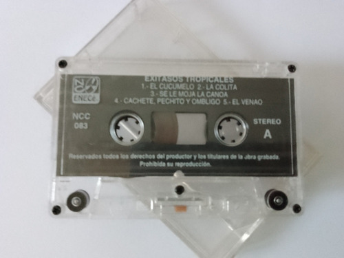 Casette Musical Varios Temas Tropicales Cumbias