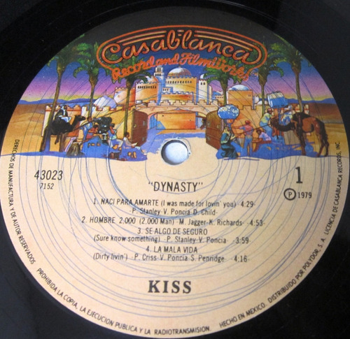 Kiss - Dynasty Lp