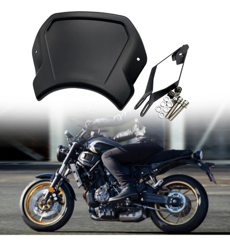 Parabrisas De Motocicleta, Placa Frontal, Deflector De Negro