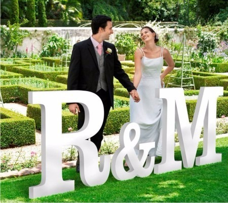 Letras Iniciales Grandes Eventos Boda Casamiento 1 Metro