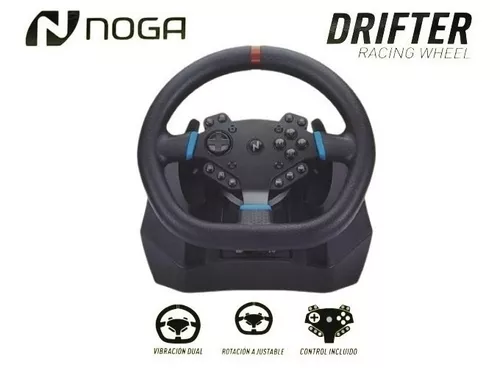 Volante Y Pedalera Noga Drifter Vibración Pad Pc Ps3 Xbox