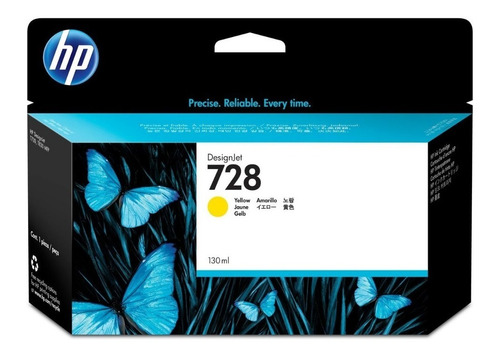 Cartucho Hp 728 Amarillo F9j65a 130ml T730 T830 Original