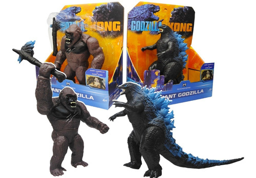 Juguete Godzilla Vs King Kong Muñeco Coleccion X2 Figuras