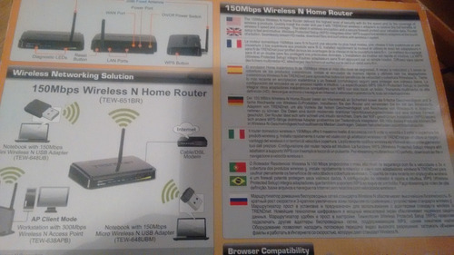 Router Trendnet Wifi Tew-651br