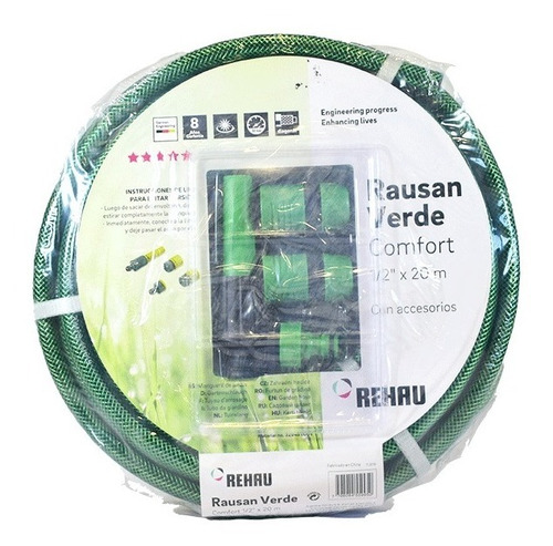 Manguera Riego Rehau Rausan Green 1/2 X 20mts Con Set