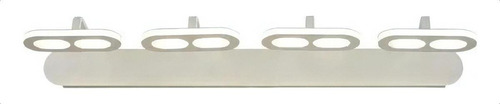 Aplique De Pared De Aluminio Jovita 8 Blanco Mate 24w Led