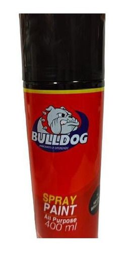 Pintura Bulldog En Spray Profesional 400 Ml Negro Mate