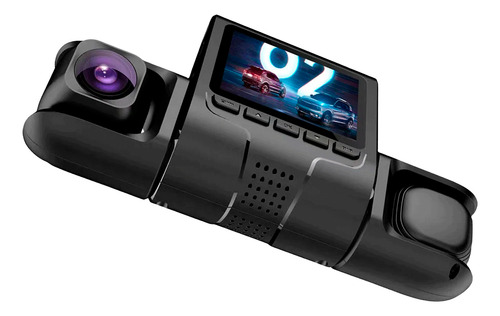 Dashcam Camara 3 Lentes Hd Auto Dvr App Seguridad Ruta Uber