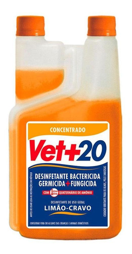 Vet+20 concentrado limão cravo 1L