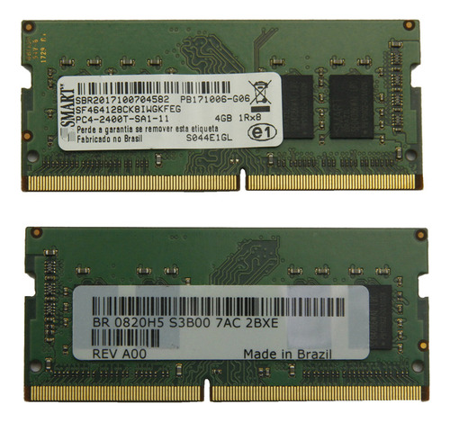 Memória RAM color verde  4GB 1 Smart SF464128CK8IWGKFEG