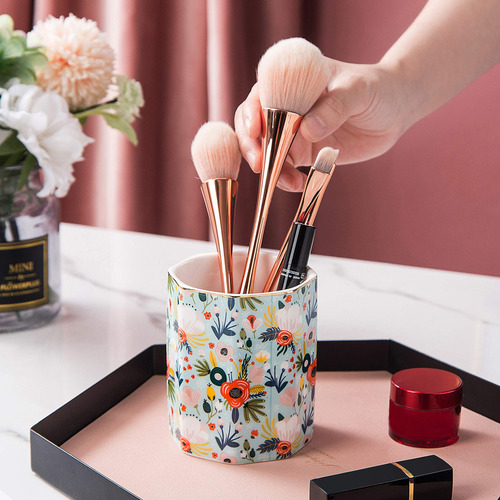 Jwest - Portalápices, Soporte Para Brochas De Maquillaje, C