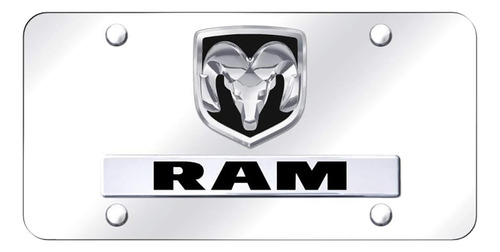 Marco De Placa Frontal Negro Logotipo Ram De Car Store,...