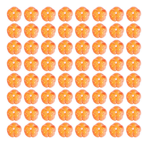 Colgantes De Perlas De Calabaza De Color Naranja, 100 Unidad