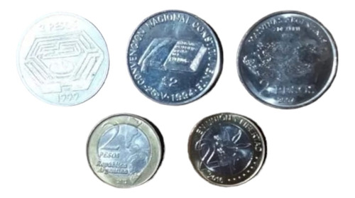 Monedas Conmemorativas De 2 Pesos