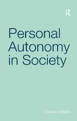 Libro Personal Autonomy In Society - Marina Oshana