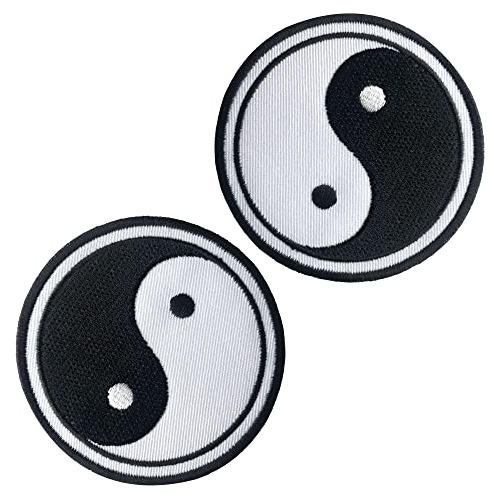 2 Parches Yin Yang Ropa, Parches Símbolo De Taoísmo C...