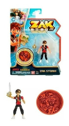 Zak Storm Muñeco Y Moneda En Blister