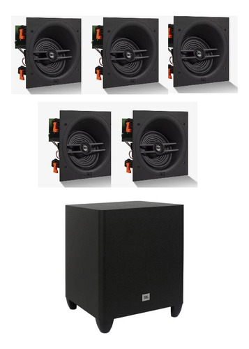 Kit Home Theater Jbl Caixa Arandela Embutir Com Subwoofer