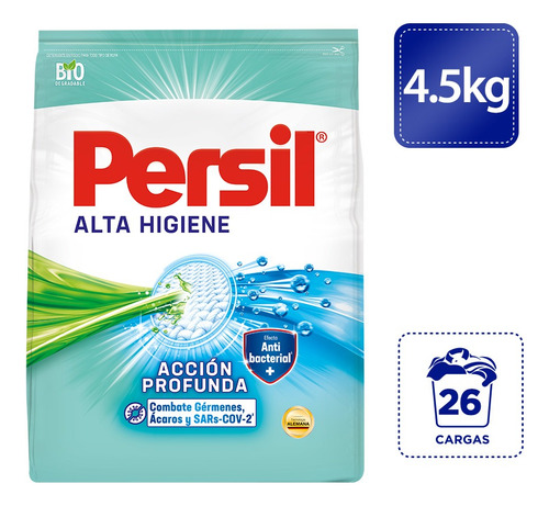 Detergente En Polvo Persil Alta Higiene 4.5kg