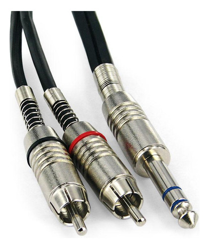 Cabo P10 Estereo Para 2 Rca Macho Santo Angelo - 100 Metros