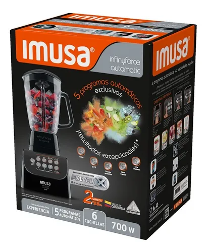 Licuadora Imusa Infiny Force Automatic Negra