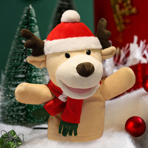 Peluches De Papá Noel, Marionetas De Mano, Boca Abierta, Man