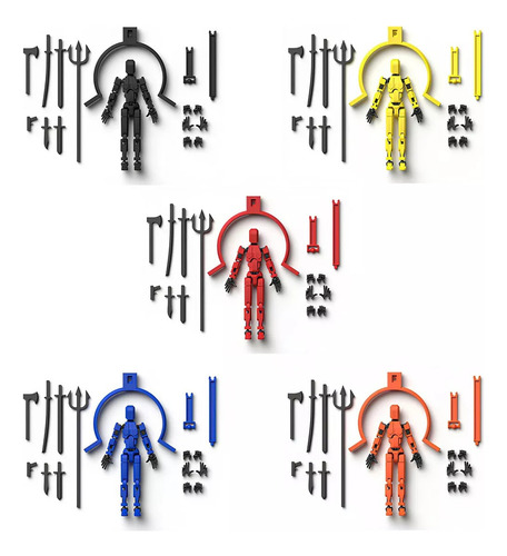 2025 T13 Action Figure - 5pcs Dummy 13 Magnetic Action