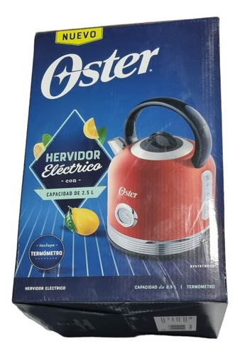 Hervidor Eléctrico 2.5 Litros Oster Con Termómetro Base 360