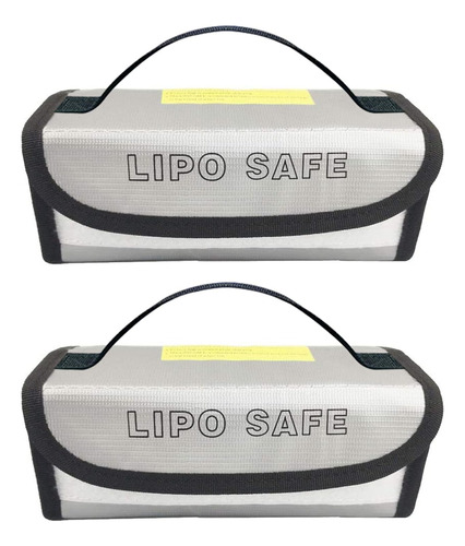 2pcs 185x60x75mm Lipo Battery Safe Bag Fireproof Explos...