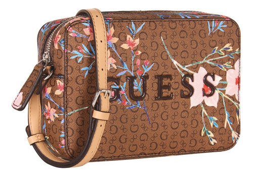 Bolsa Guess Factory Bb792612-ccm Acabado de los herrajes Niquel Color CAFÉ MULTI Color de la correa de hombro Chocolate Diseño de la tela Liso