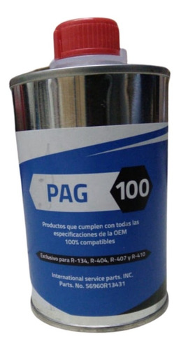 Aceite Para Refrigeración Automotriz / Pag / 100