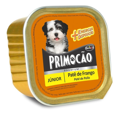 Pate Perro Primocao Junior Pollo 300 Grs (caja X6)