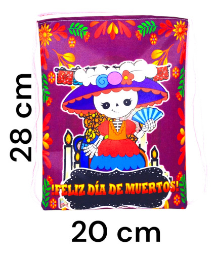 Dulcero Morralito Día De Muertos 40 P