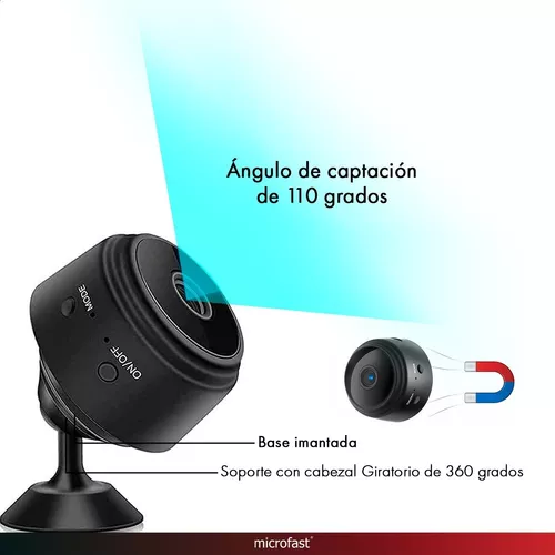 Mini cámara oculta WiFi pequeña Full HD A9 1080P Cámara