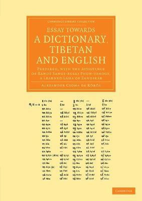 Libro Essay Towards A Dictionary, Tibetan And English : P...