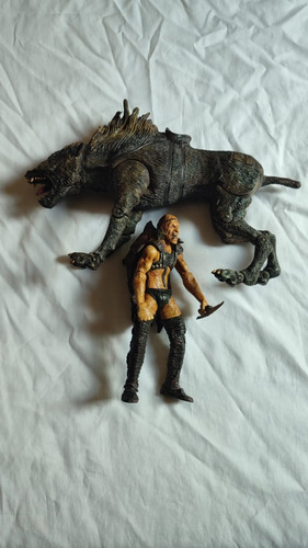 Figura Señor De Los Anillos Sharku With Warg Beast 2003!!