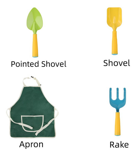 Juego De Herramientas De Jardinería Para Niños De 8 Piezas C