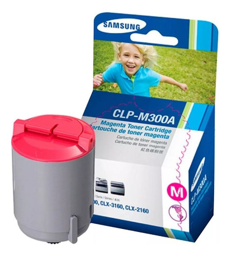 Toner Original Samsung 300a Magenta Clp-m300a Nuevo