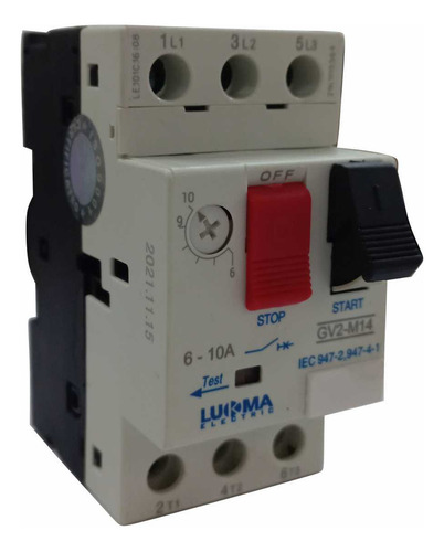 Disjuntor Motor 6 A 10amp Lukma 38005