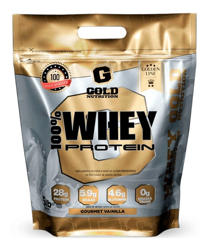 Imagen 1 de 2 de Whey Protein 100% 5lbs Gold Nutrition. Outlet
